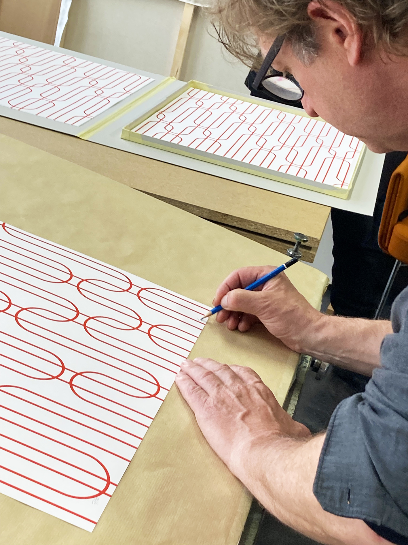 Jan van der ploeg - Symetria art editions - untitled - red & white 2021