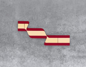 Terry Haggerty Push-Pull - SYMETRIA - Red/Gold