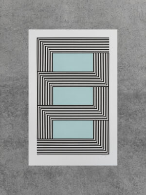 Jan van der Ploeg - SYMETRIA art editions - Untitled - light blue & brown - 2023